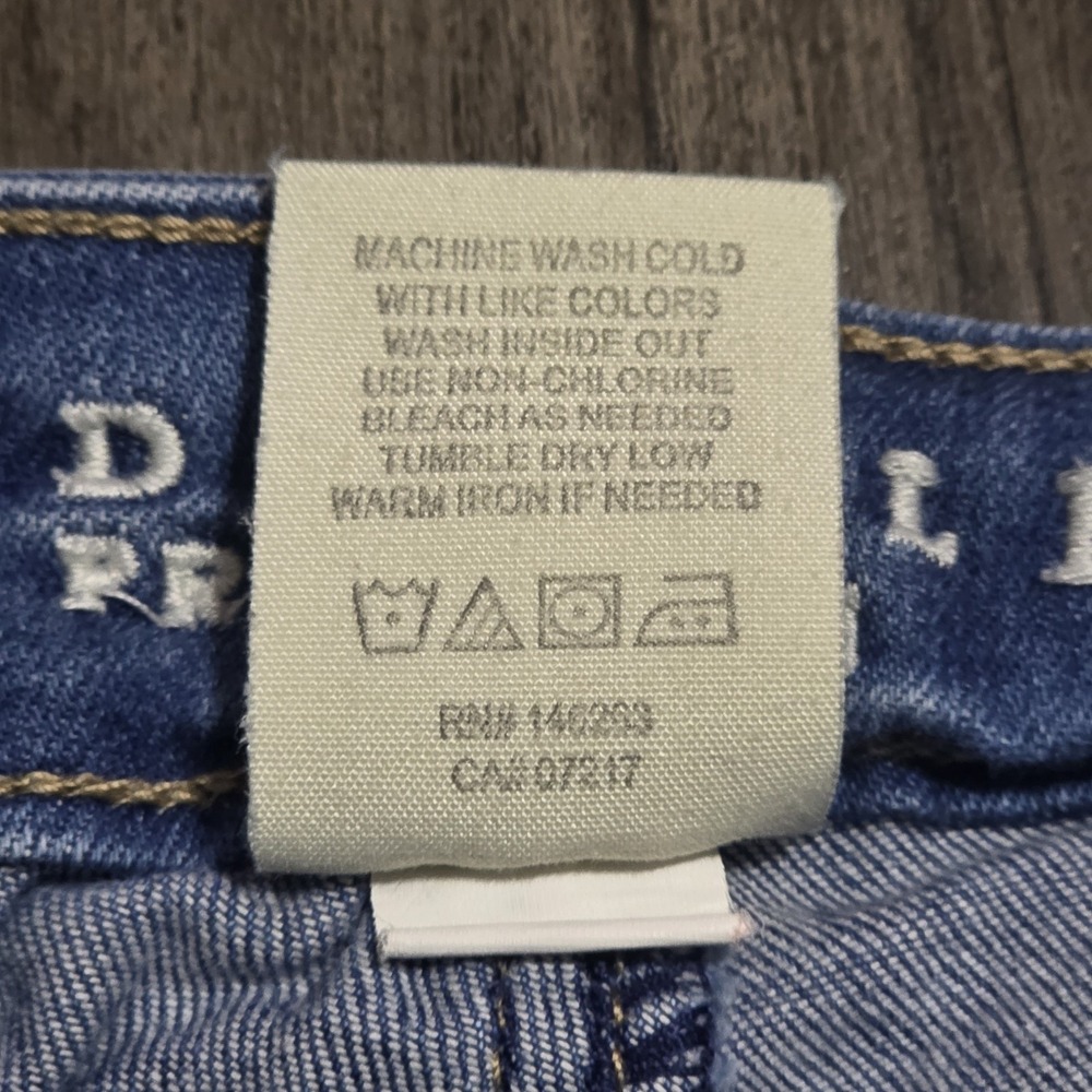 Hydraulic Premium Skinny Jeans Size 3/4 Distressed Ripped Blue Denim Low Rise... - Picture 3 of 9